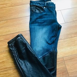 Express Stella Jeans With faux leather